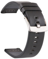 BSTRAP Fine Leather szíj Garmin Vivoactive 5, black