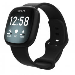 BSTRAP Silicone (Large) szíj Fitbit Versa 3, black (SFI013C01)