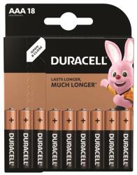 Duracell Elem, AAA mikro, 18 db, DURACELL Basic (DUELAAA18) - pencart