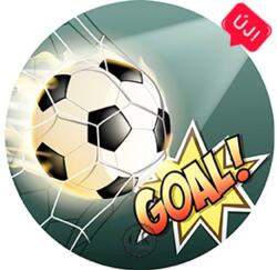 Gyertyakovács Focilabda a kapuban GOAL tortaostya