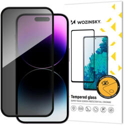 Wozinsky Privacy Glass Edzett védőüveg Apple iPhone 16 Pro telefonra - Fekete