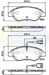 COMLINE set placute frana, frana disc COMLINE - centralcar - 118,43 RON