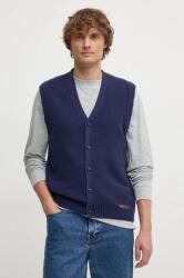 Benetton gyapjú mellény sötétkék, 1344U601H - sötétkék XS