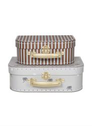 OYOY börönd Mini Suitcase Elephant 2 db - többszínű Univerzális méret