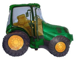 Flexmetal Fólia lufi, mini forma, zöld traktor