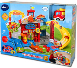 Vtech Toot-Toot Maşini: Staţie de pompieri cu efecte de sunete - Vtech - versiune HU (60823)