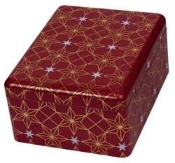 Karácsonyi fémdoboz - 193x152x70mm - Yule red