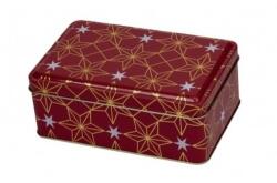 Karácsonyi fémdoboz - 155x100x57mm - Yule red