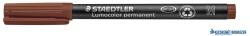 STAEDTLER Alkoholos marker, OHP, 1 mm, STAEDTLER "Lumocolor® 317 M", barna (TS3177) - kecskemetirodaszer