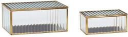 Hübsch doboz Ripple Glass 2 db - áttetsző Univerzális méret