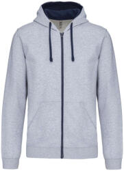 Kariban KA466 MEN'S CONTRAST HOODED FULL ZIP SWEATSHIRT (ka466oxg/nv-s)