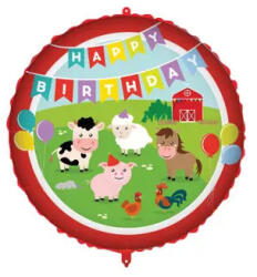 Procos Happy Birthday Farm fólia lufi 46 cm (PNN93187)