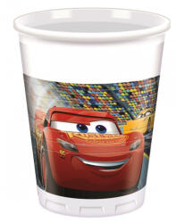 Procos Disney Cars 3, Verdák műanyag pohár 8 db-os 200 ml (PNN93557)