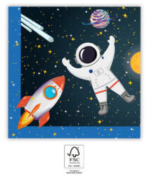 Procos Rocket Space, Űr szalvéta 20 db-os 33x33 cm FSC (PNN93736)