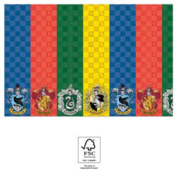 Procos Harry Potter Hogwarts Houses papír asztalterítő 120x180 cm FSC (PNN93367)
