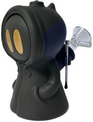 Urban Crew Bong din silicon Death Ghost negru + Recipient secret 11cm