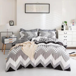 idealisotthon 7 részes kétoldalas ágyneműhuzat - szürke-fehér (IO-SY-BL-JJ-03-03)