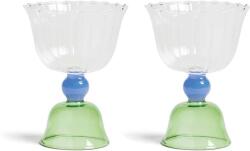 &k amsterdam borospohár készlet tulip green 200 ml 2 db - többszínű Univerzális méret