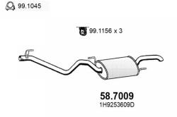 ASSO Toba esapament finala ASSO 58.7009 - automobilus