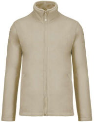 Kariban Uniszex FALCO cipzáras mikropolár pulóver, Kariban KA911, Beige-2XL (ka911be-2xl)