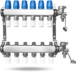 Einstal Set distribuitor inox 6 circuite ppr pentru calorifere complet echipat (41689307933)