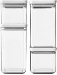 Brabantia tárolóedények készlete fedővel Tasty+ 4 db - szürke Univerzális méret