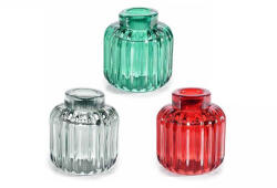 Decorer Set 6 candele sticla 7x7.5 cm (A80.19.18)
