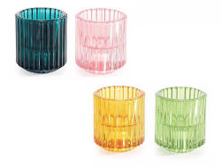 Decorer Set 12 candele sticla 5.5x6 cm (A80.20.43)