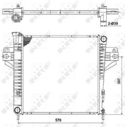 NRF hűtő, motorhűtés NRF 53182 (53182)