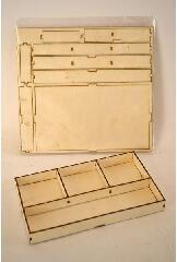 Ach Ach: Fa rekesz 21, 5x12, 5x2, 2 cm lapraszerelt MDF (355883)