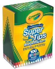 Crayola Crayola: Crayola: SuperTips kimosható filctoll készlet - 100 db-os (58-5100)