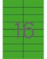 APLI Apli: Etikett, 105x37 mm, színes, APLI, zöld, 320 etikett/csomag (01598)