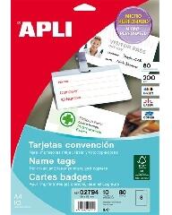 Apli Apli: Névjegykártya, 90x55 mm, 200 g, mikroperforált, APLI (02794)