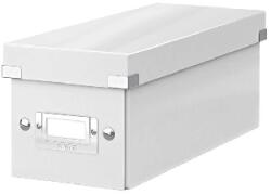 Leitz Leitz: CD-doboz, LEITZ "Click and Store", fehér (60410001)
