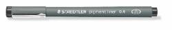 STAEDTLER Staedtler: Tusfilc, 0, 4 mm, STAEDTLER "Pigment Liner 308", fekete (308 04-9)