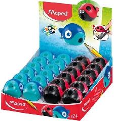Maped Maped: Hegyező display, egylyukú, tartályos, MAPED "Croc Croc Easy", katica és bálna, vegyes formák (018113)