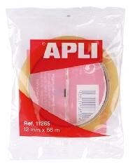 APLI Apli: Ragasztószalag, 12 mm x 66 m, APLI "Transparent", átlátszó (11265)