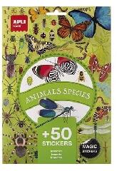 Apli Apli: Matrica, újra felhasználható, 50 db, APLI Kids "Stickers", rovarok (19429)