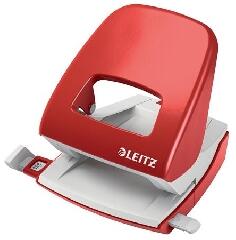 Leitz Leitz: Lyukasztó, kétlyukú, 30 lap, LEITZ "Nexxt", piros (50080025)