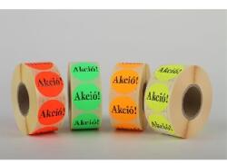 Corwell Corwell: Etikett, 38 mm kör, "AKCIÓ" felirattal, 1000 etikett/tekercs, piros (5998377105570)