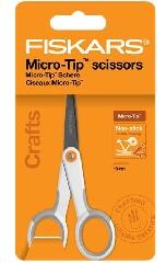 Fiskars Fiskars: Olló, általános, tapadásmentes, 13 cm, FISKARS "MicroTip Titanium", fehér (1070025)