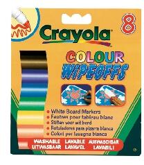Crayola Crayola: 8db Táblafilc, vastag, fehér táblára (8223)