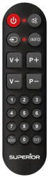 Superior Electronics Telecomanda TELECOMANDA UNIVERSALA Superior, compatibila televizoare Samsung, LG, Philips, Sony, Panasonic, bateriile (2 x AAA) nu sunt incluse, negru "SUPTRB014" (timbru verde 0.08 lei) (SUPTRB014) -