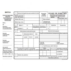 Formulare tipizate Foaie parcurs persoane, format A4, 100 coli/carnet (NL-011224) - forit