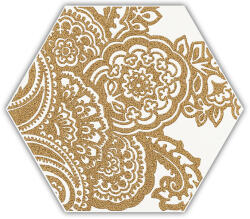 Paradyz My Way Shiny Lines Gold Hexagon Inserto B 19, 8x17, 1 - furdoszobakiraly