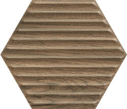 Paradyz Serene Brown Heksagon STR 19, 8x17, 1 csempe - furdoszobakiraly