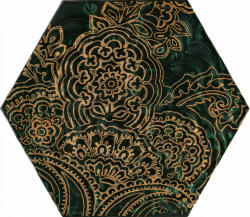 Paradyz My Way Urban Colours Green Inserto Heksagon B 19, 8x17, 1 Decor - furdoszobakiraly
