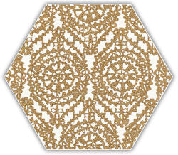 Paradyz My Way Shiny Lines Gold Hexagon Inserto A 19, 8x17, 1 - furdoszobakiraly