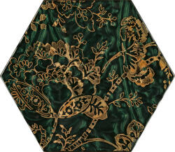 Paradyz My Way Urban Colours Green Inserto Heksagon C 19, 8x17, 1 Decor - furdoszobakiraly