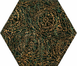 Paradyz My Way Urban Colours Green Inserto Heksagon A 19, 8x17, 1 Decor - furdoszobakiraly